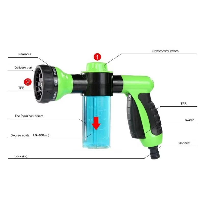 car foam spray water high pressure 3 stage nozzle jet car washer sprayer cleaning tool portable car garden washing tool car foam spray water high pressure 3 stage nozzle jet car washer sprayer cleaning tool portable car garden washing tool