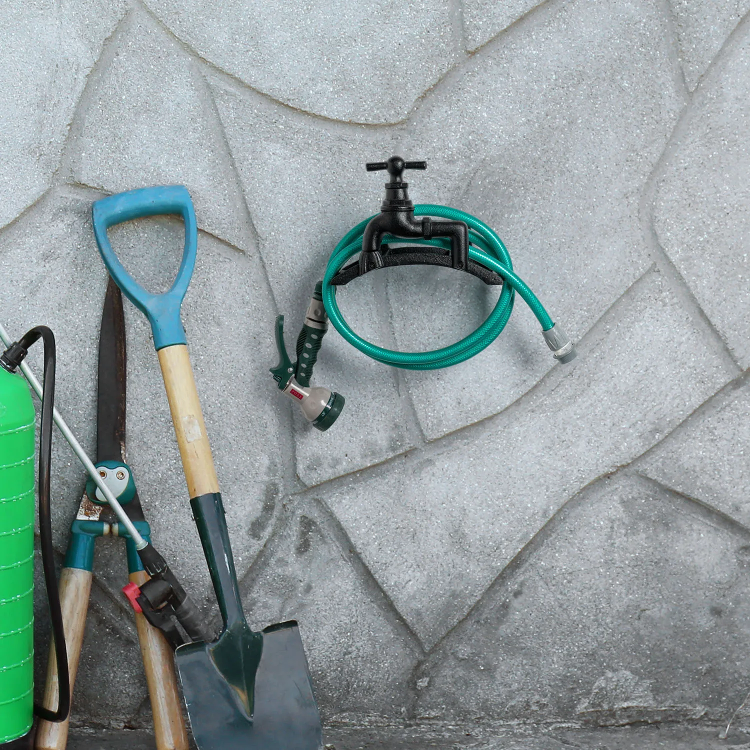 mygift vintage black cast iron wall mounted garden hose rack long time favorite gardening essential tool holder mygift vintage black cast iron wall mounted garden hose rack long time favorite gardening essential tool holder